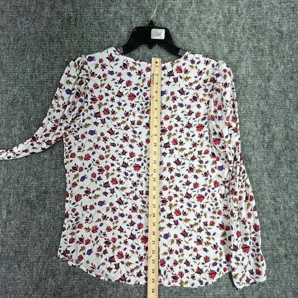 Banana Republic‎ Blouse Womens L Ditzy Floral Long Sleeve Romantic Feminine Chic